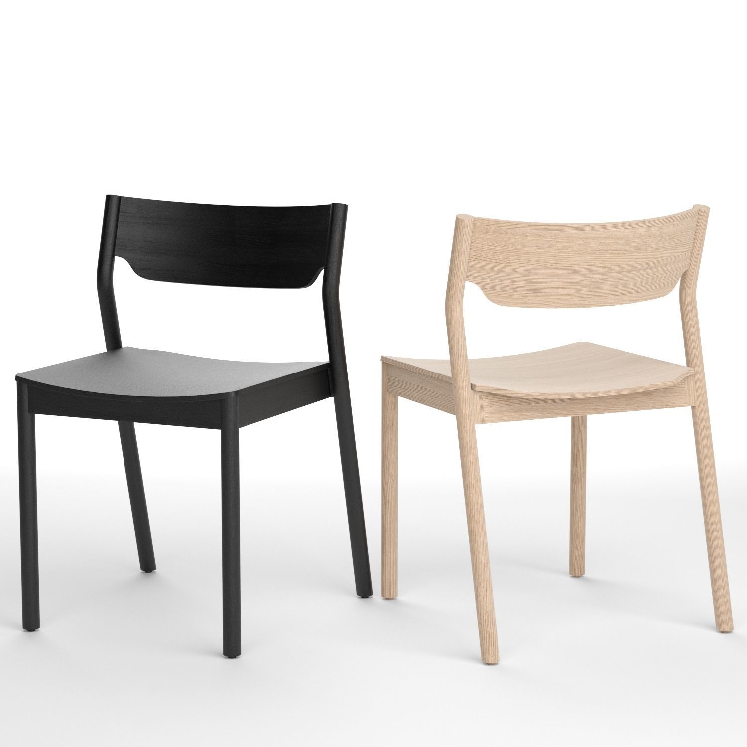 Tangerine chair with Morison table 3D model_8