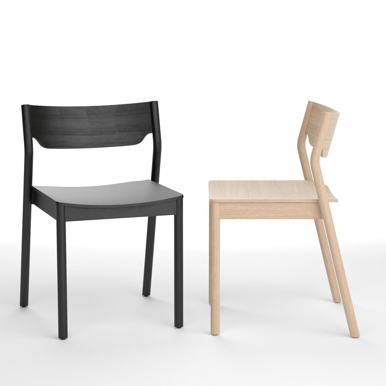 Tangerine chair with Morison table 3D model_7