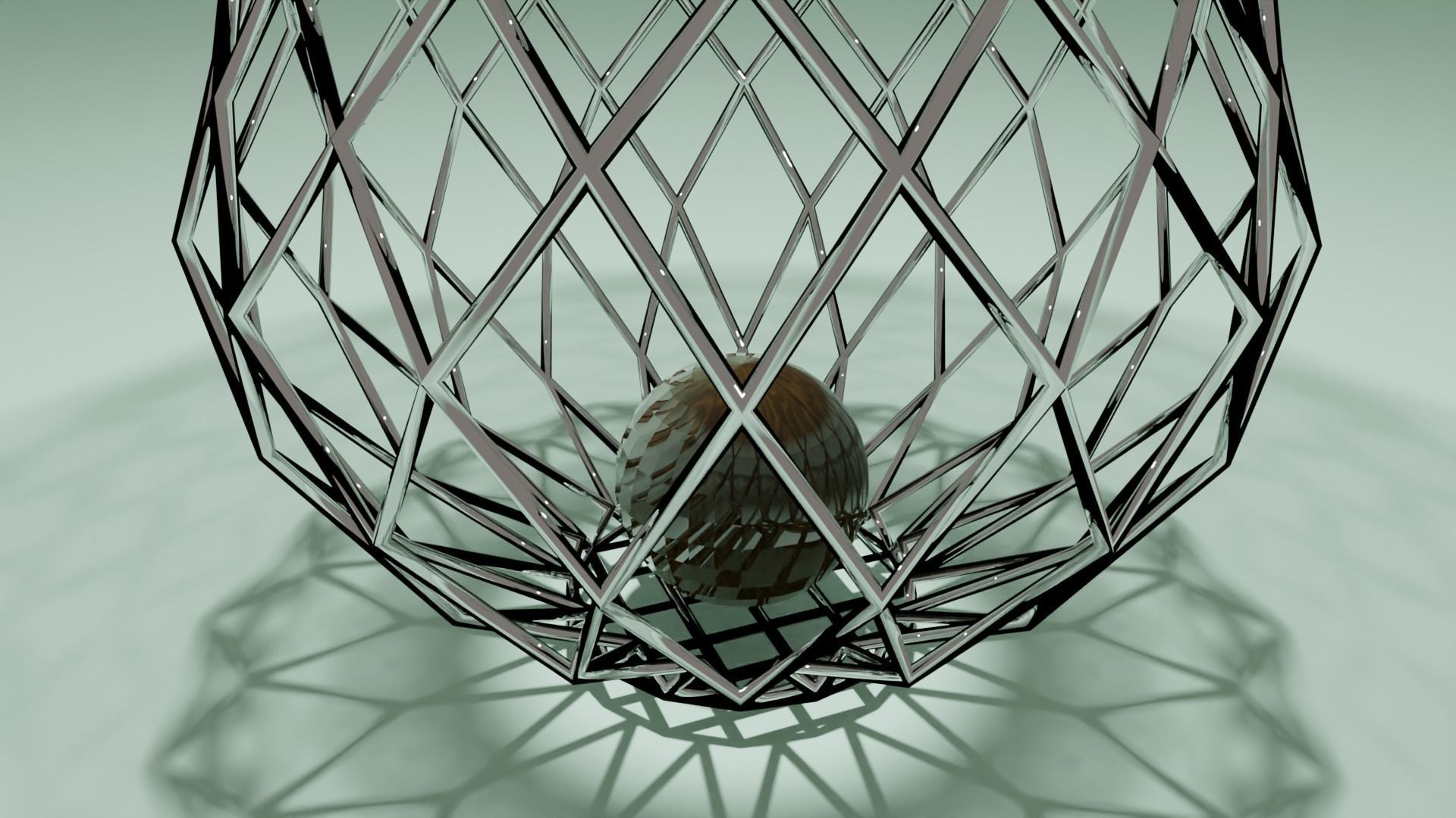 Modern Vase Low-poly 3D model_3