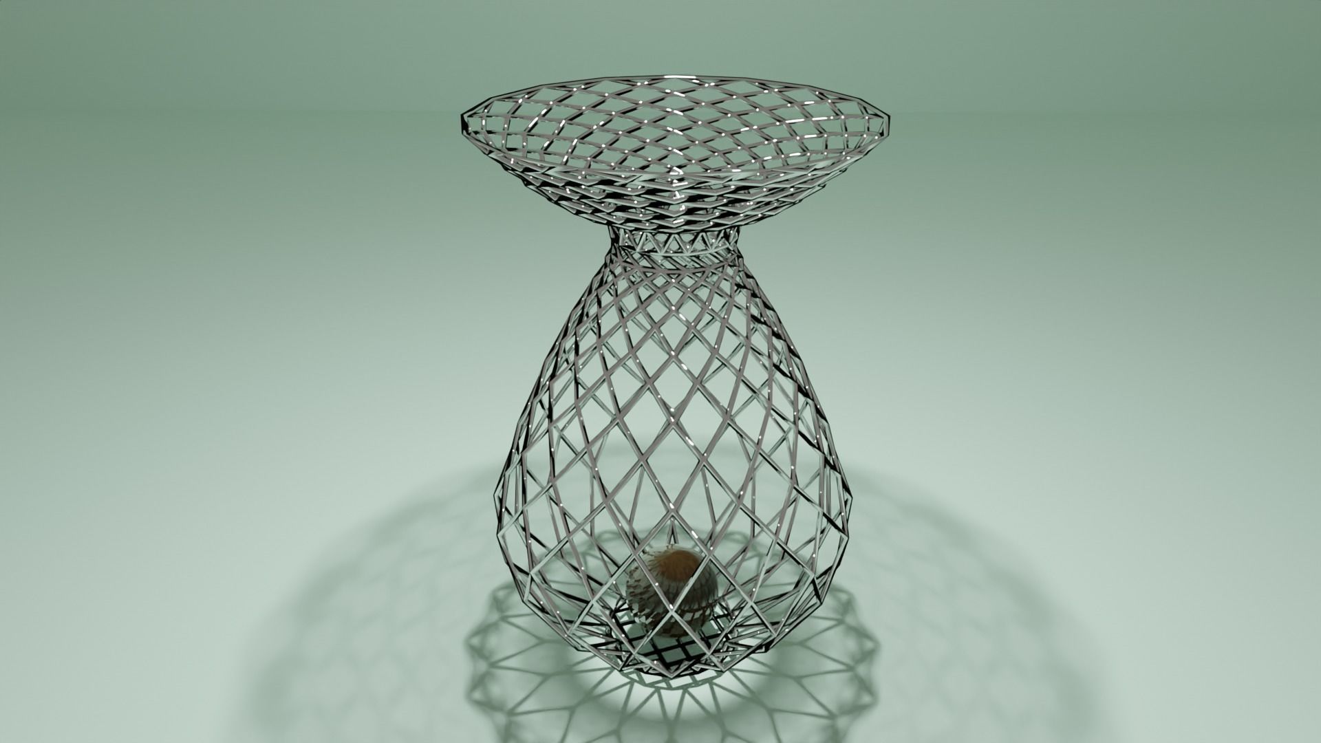 Modern Vase Low-poly 3D model_2