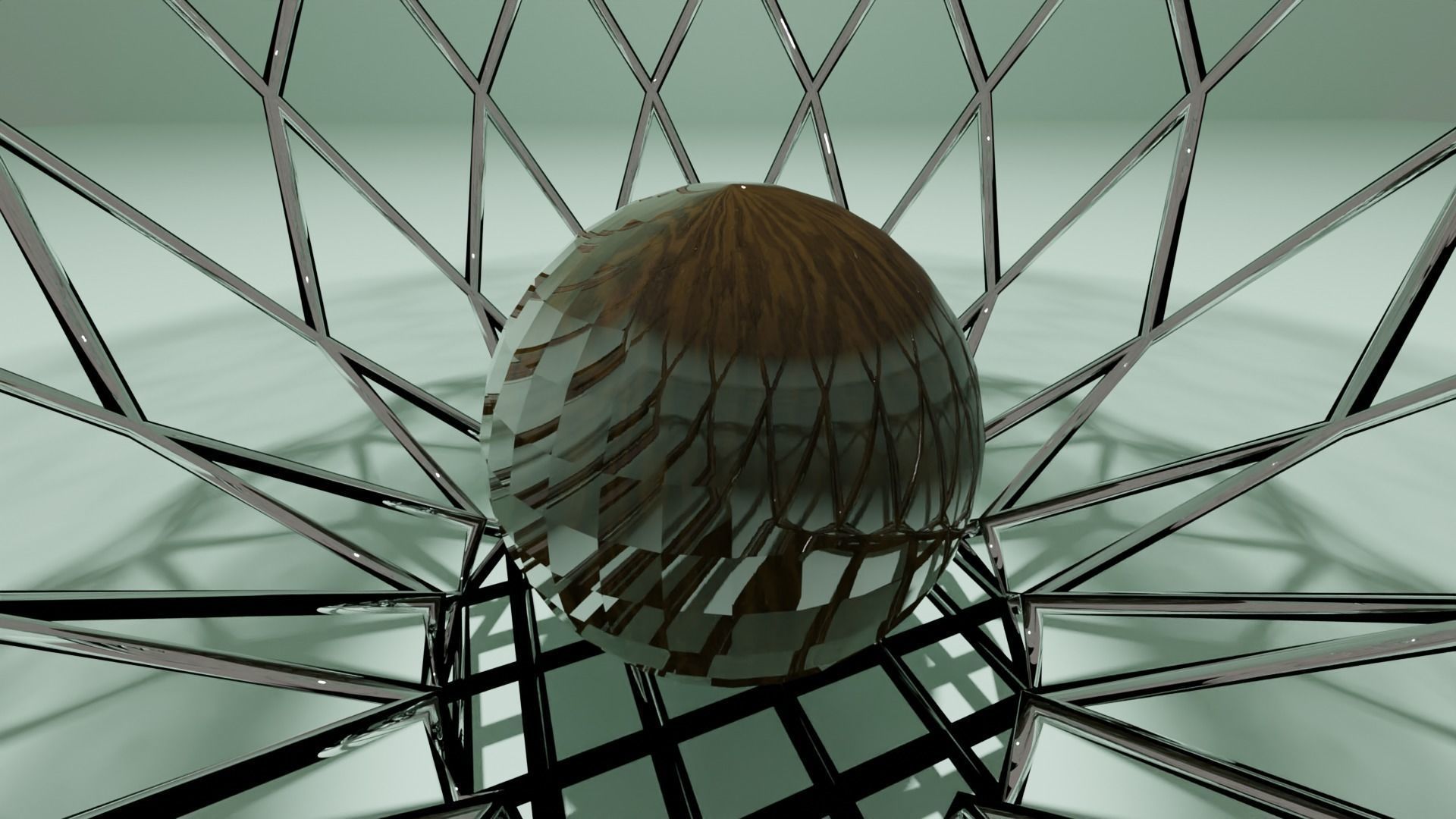 Modern Vase Low-poly 3D model_7