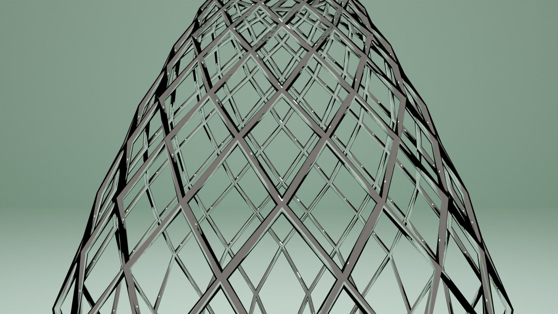 Modern Vase Low-poly 3D model_4
