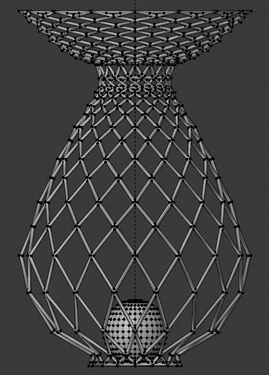 Modern Vase Low-poly 3D model_12