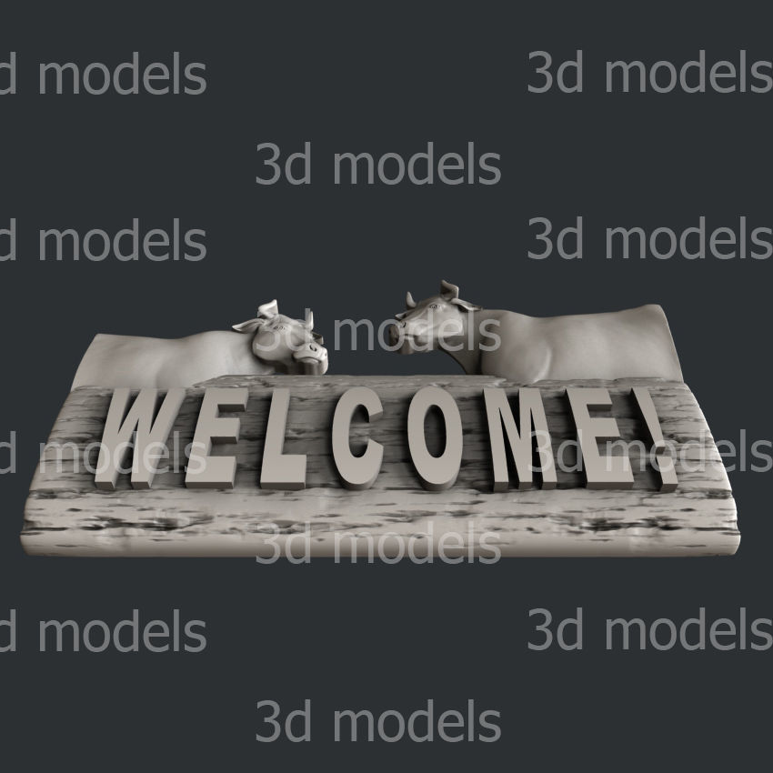 3d models for cnc router or 3d printer welcome 3D model_3