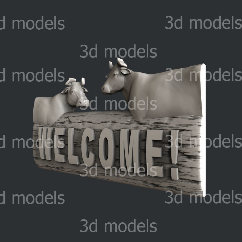 3d models for cnc router or 3d printer welcome 3D model_2