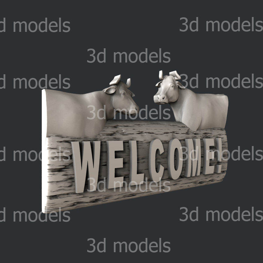 3d models for cnc router or 3d printer welcome 3D model_1