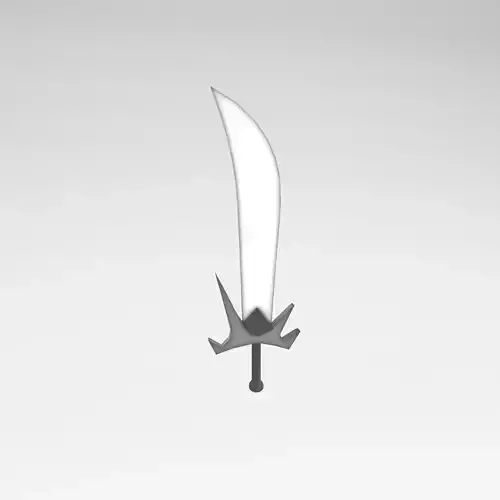 Low poly knife 018