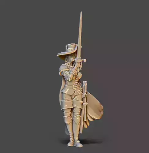 Milady de winter - 35 mm scale  3D print model