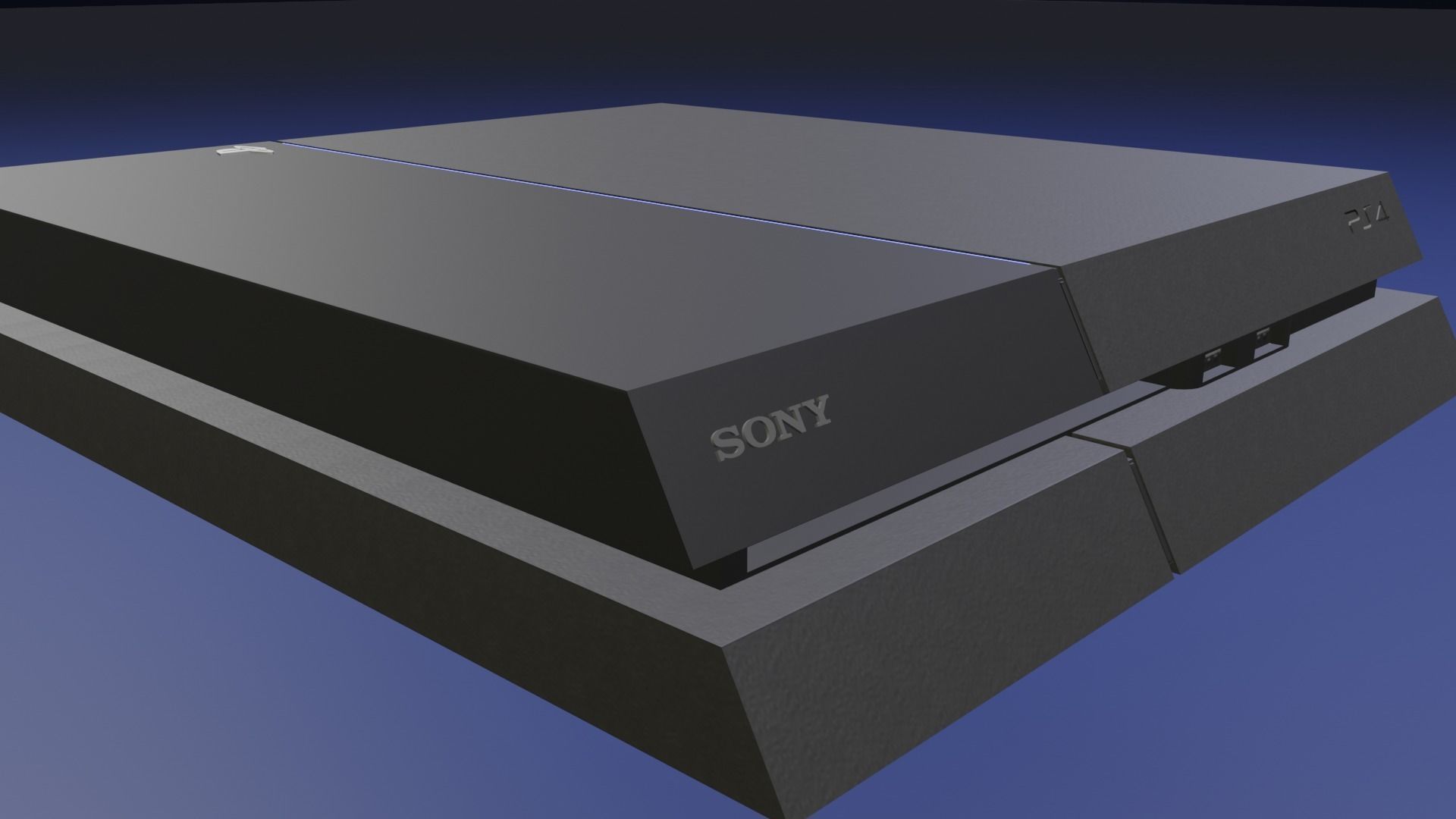 Sony Playstation4 Low-poly 3D model_2