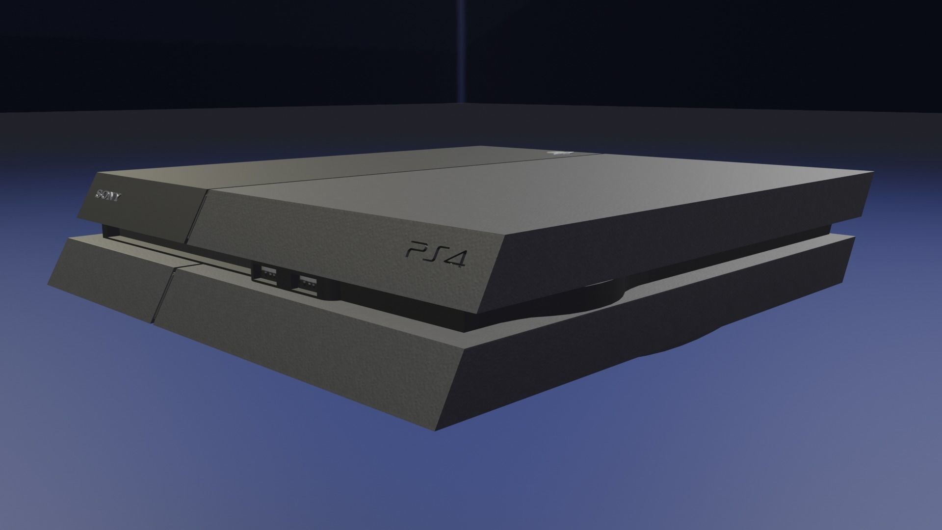 Sony Playstation4 Low-poly 3D model_1