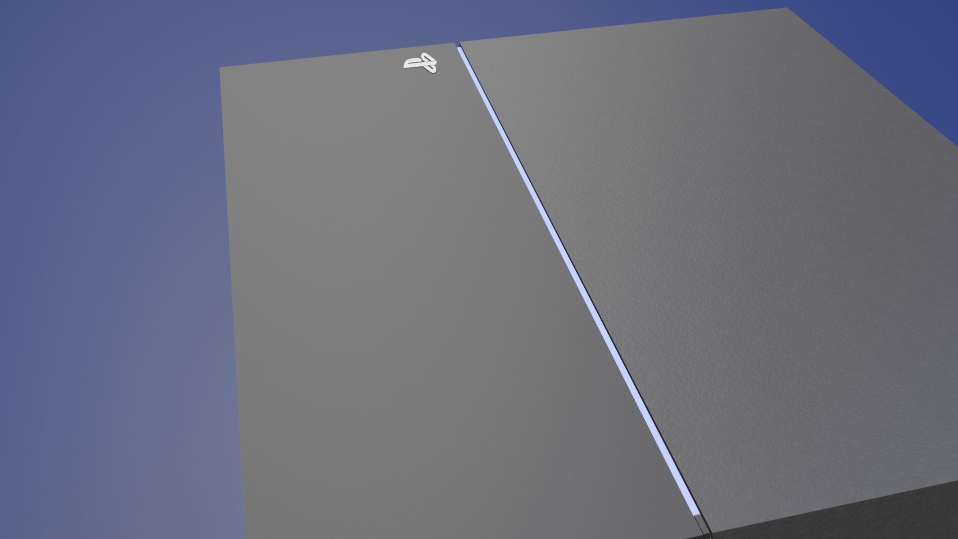 Sony Playstation4 Low-poly 3D model_3