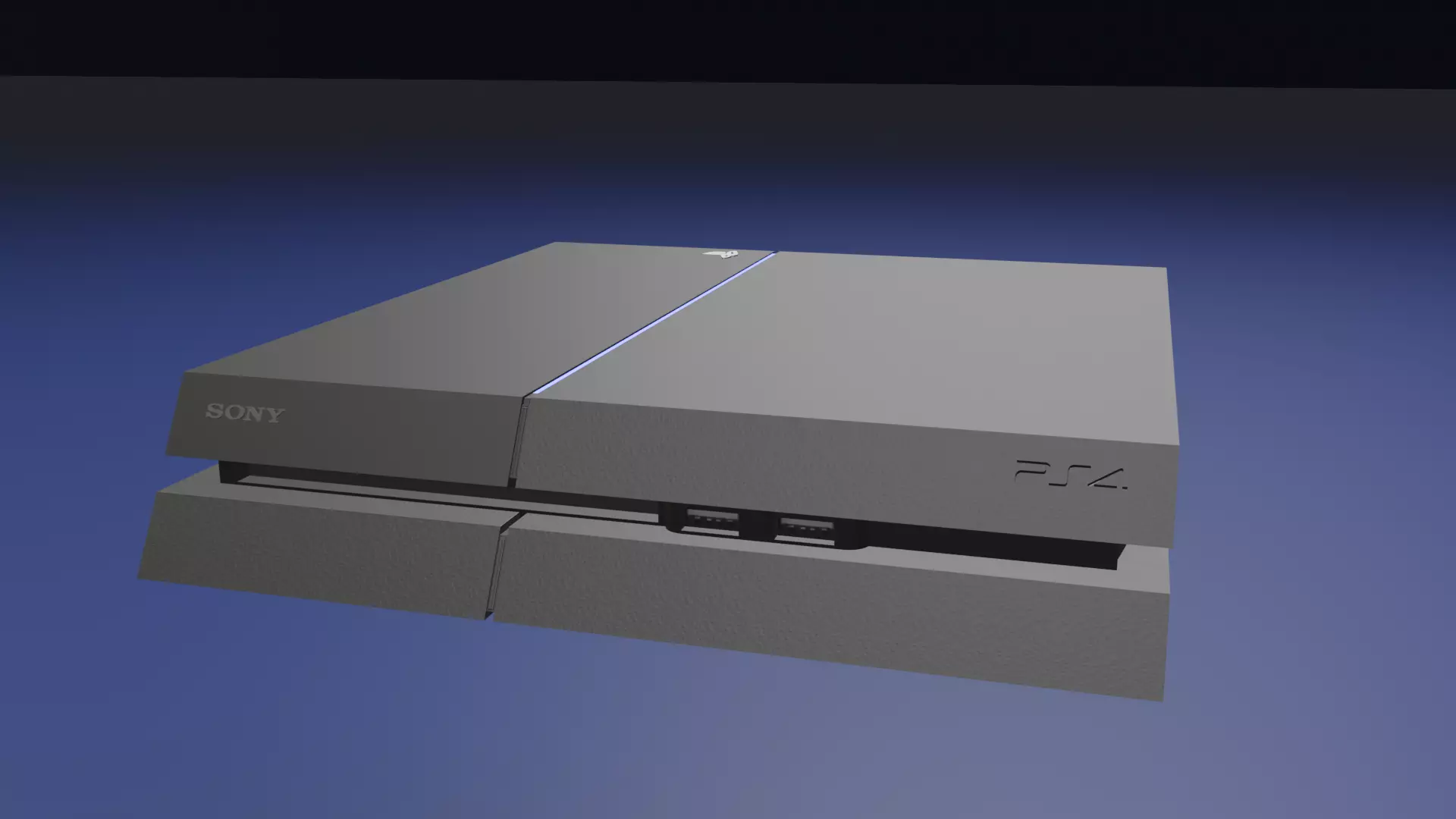Sony Playstation4 Low-poly 3D model_0