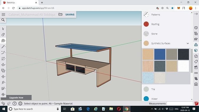 A Study table with two drawers Free 3D print model