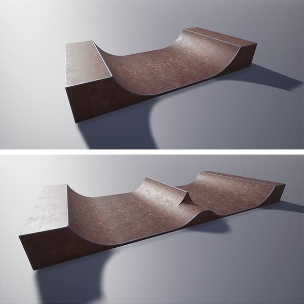 Skate Park Pack Low-poly 3D model_2