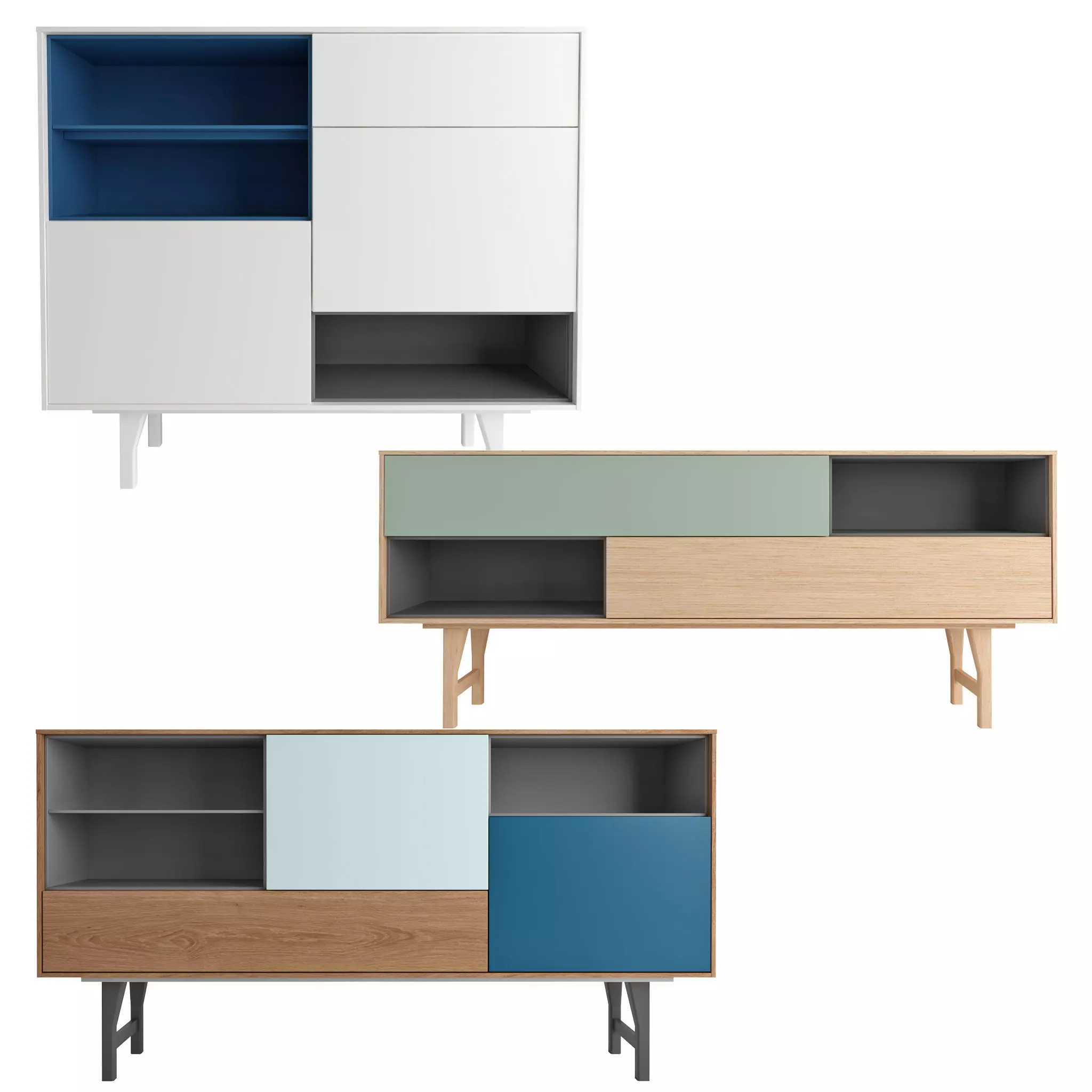 SIDEBOARD KURI NOVAMOBILI 3D model