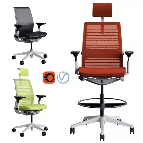 Steelcase - Office Chair Think 3D model