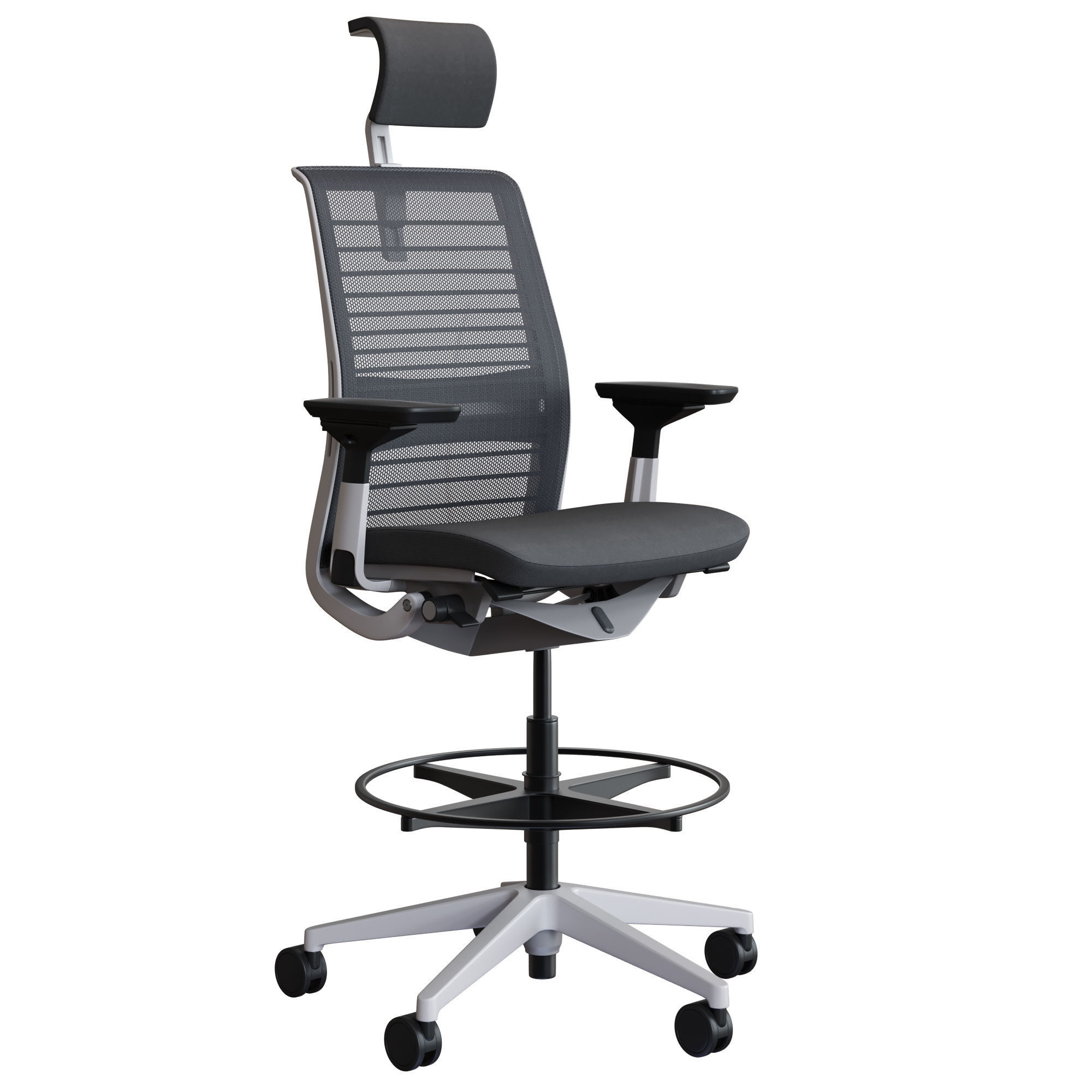 Steelcase - Office Chair Think 3D model_10