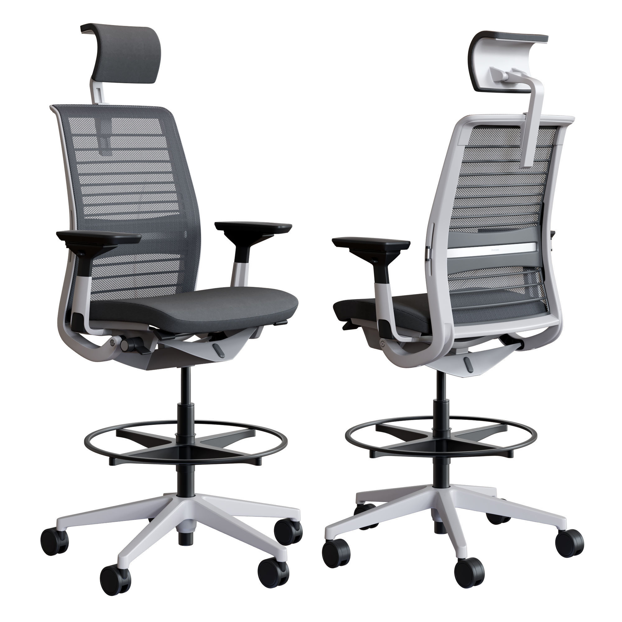 Steelcase - Office Chair Think 3D model_3