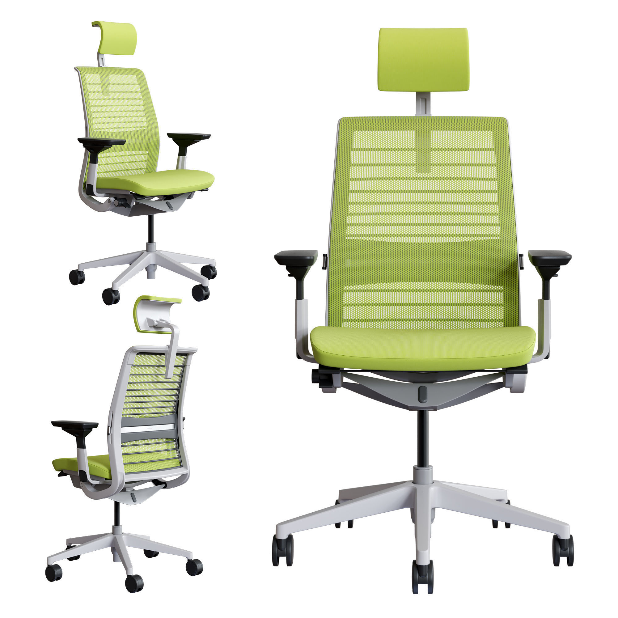 Steelcase - Office Chair Think 3D model_4