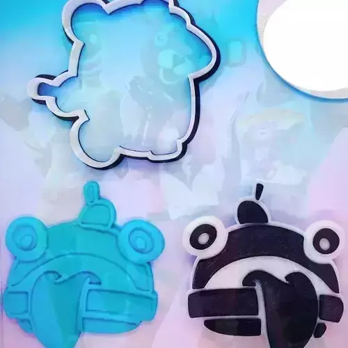 Cookie cutter and stamp Duur Burger 3D model