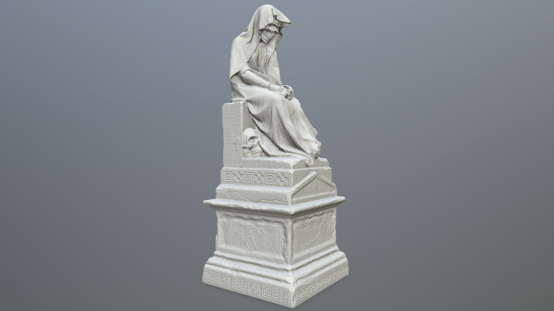 statue st michael archangel 3D print model_1