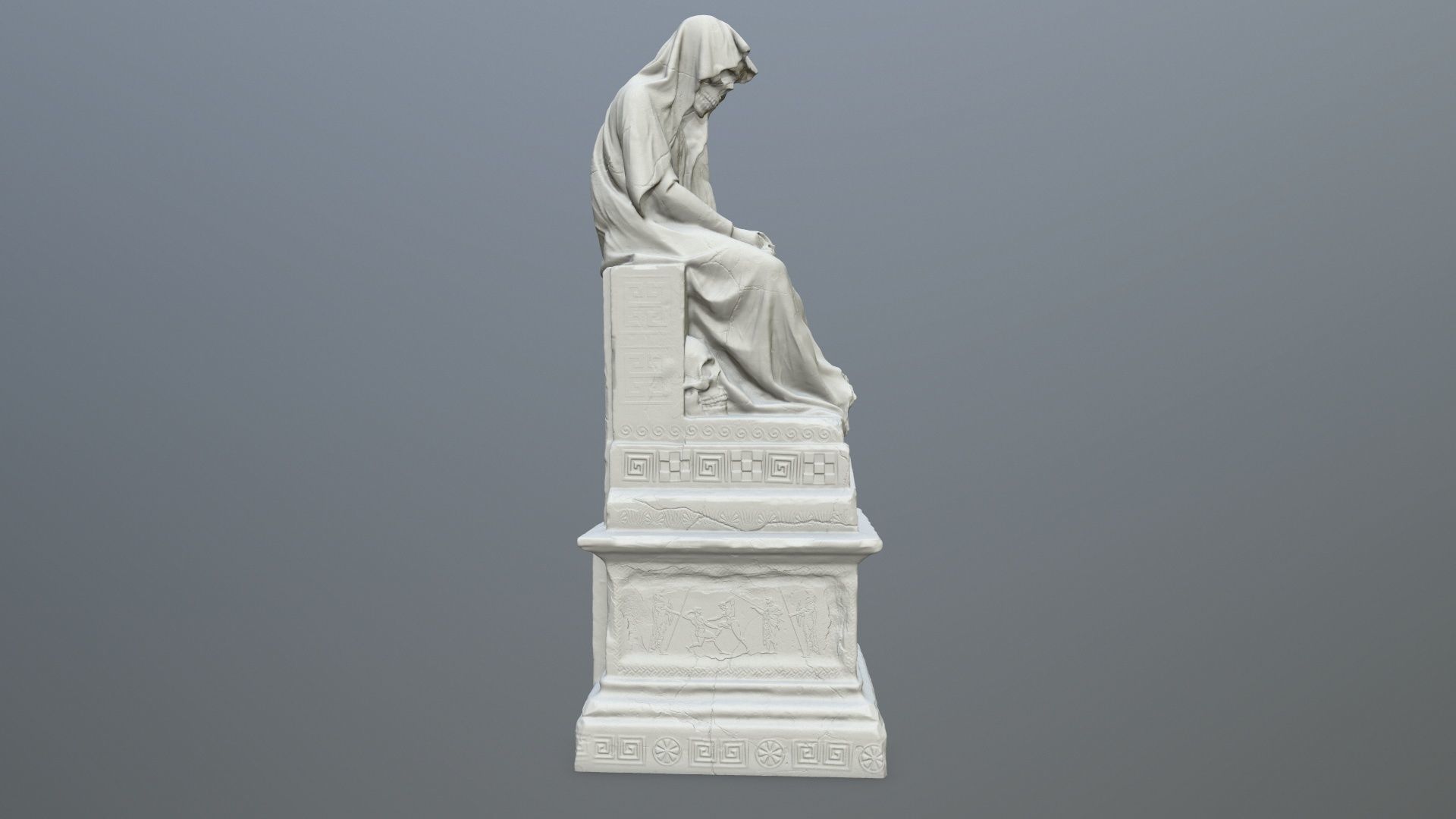 statue st michael archangel 3D print model_2