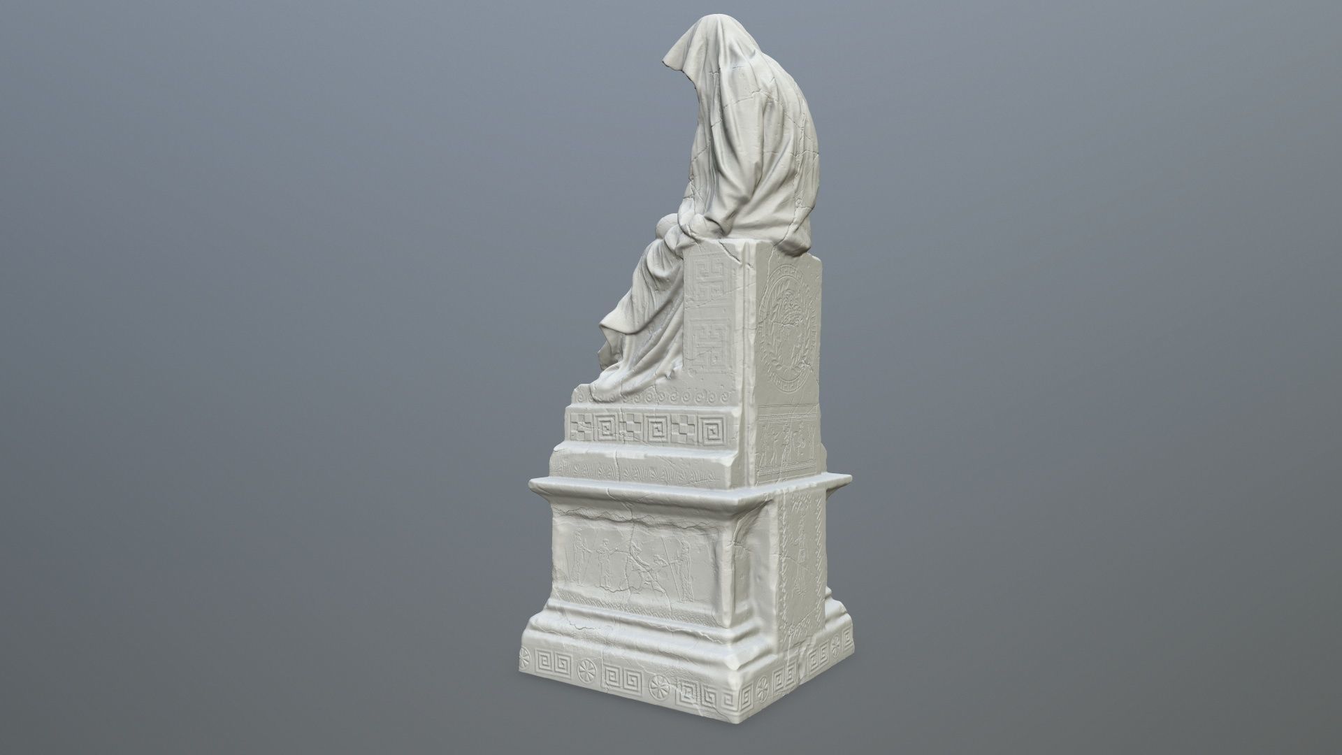 statue st michael archangel 3D print model_5