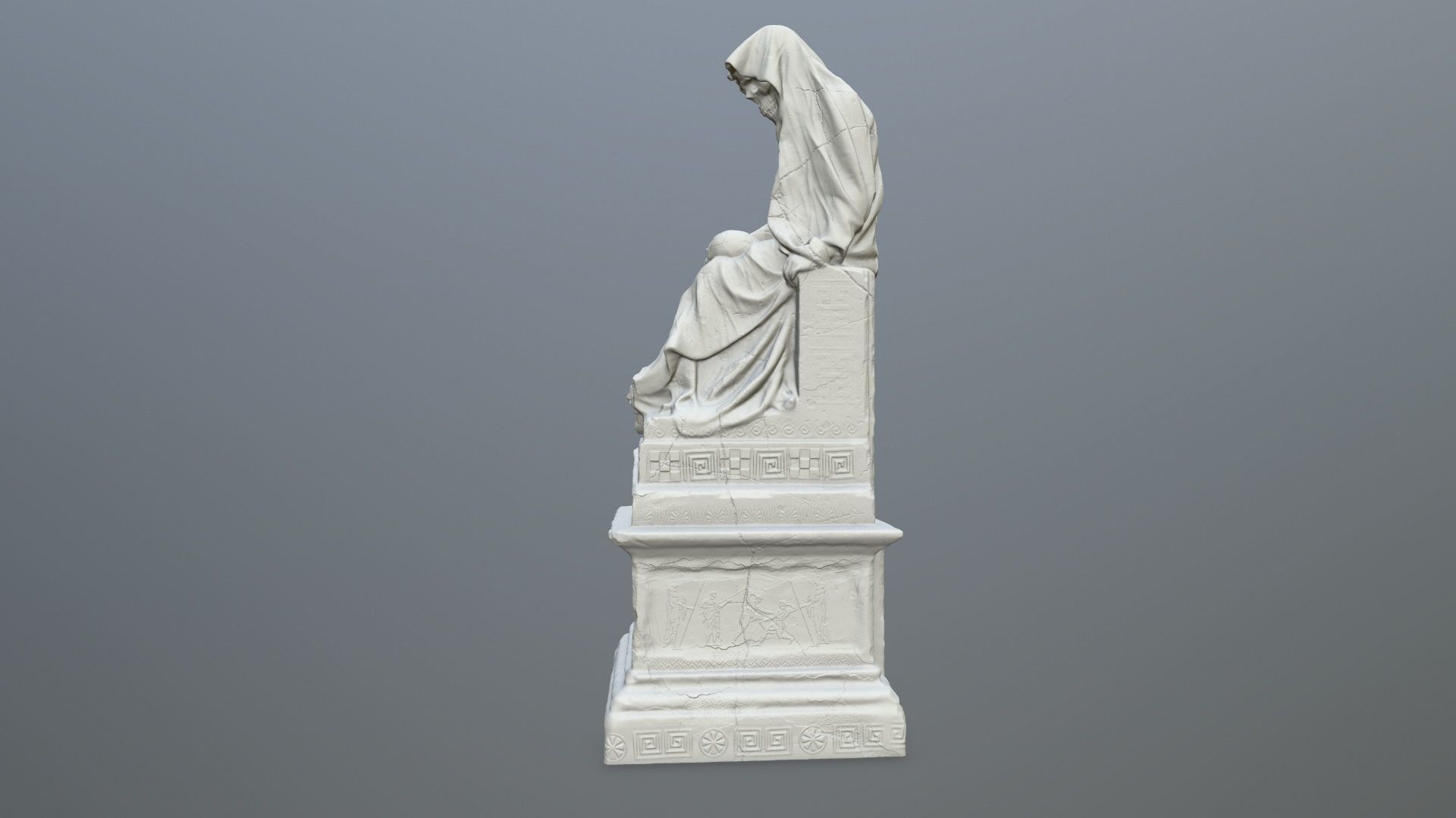 statue st michael archangel 3D print model_6