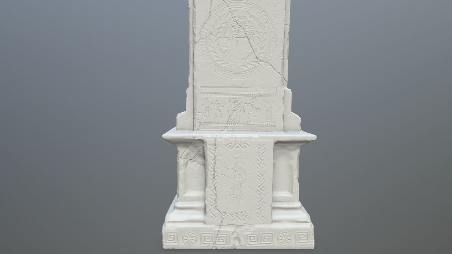 statue st michael archangel 3D print model_10