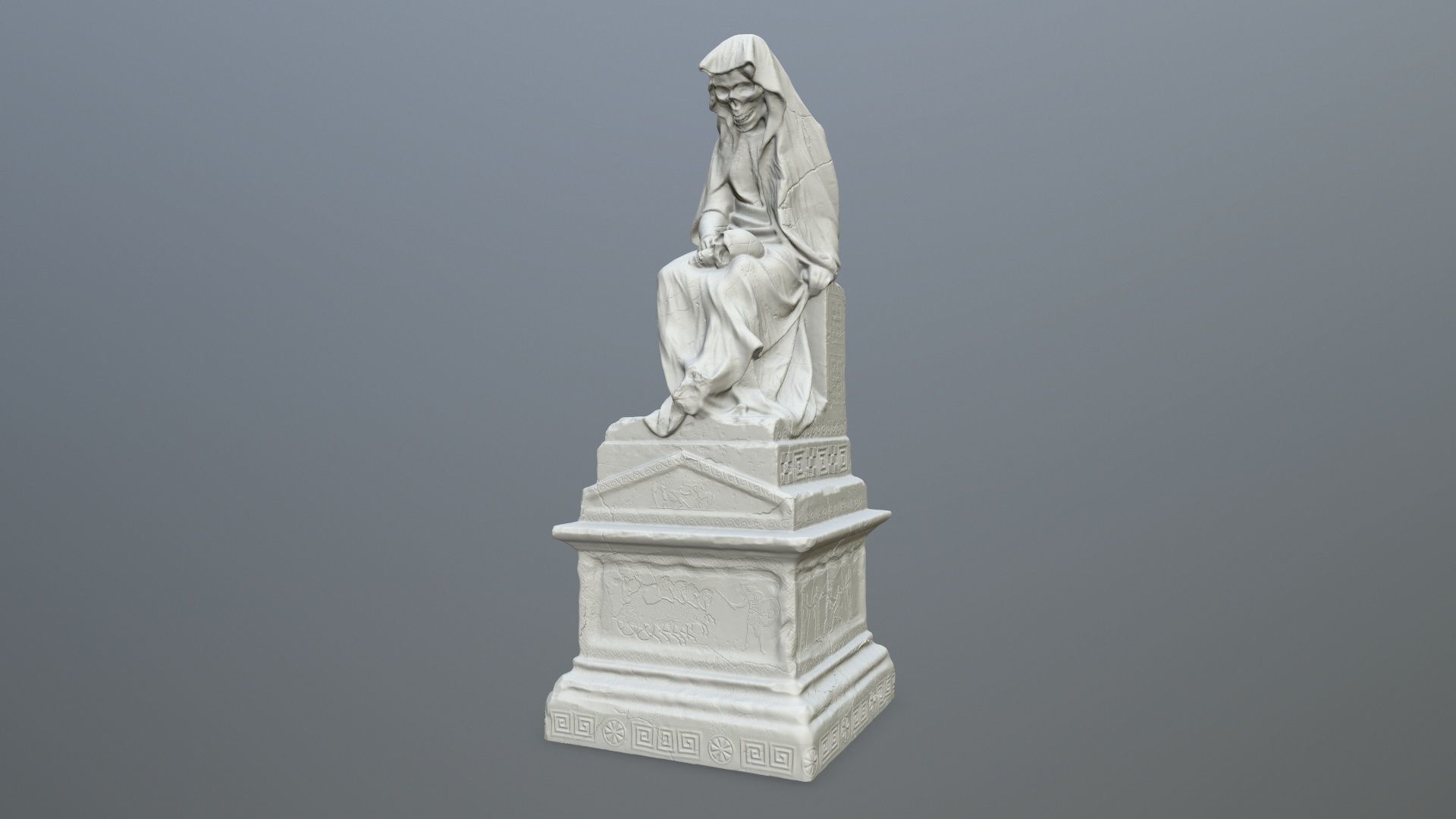 statue st michael archangel 3D print model_7