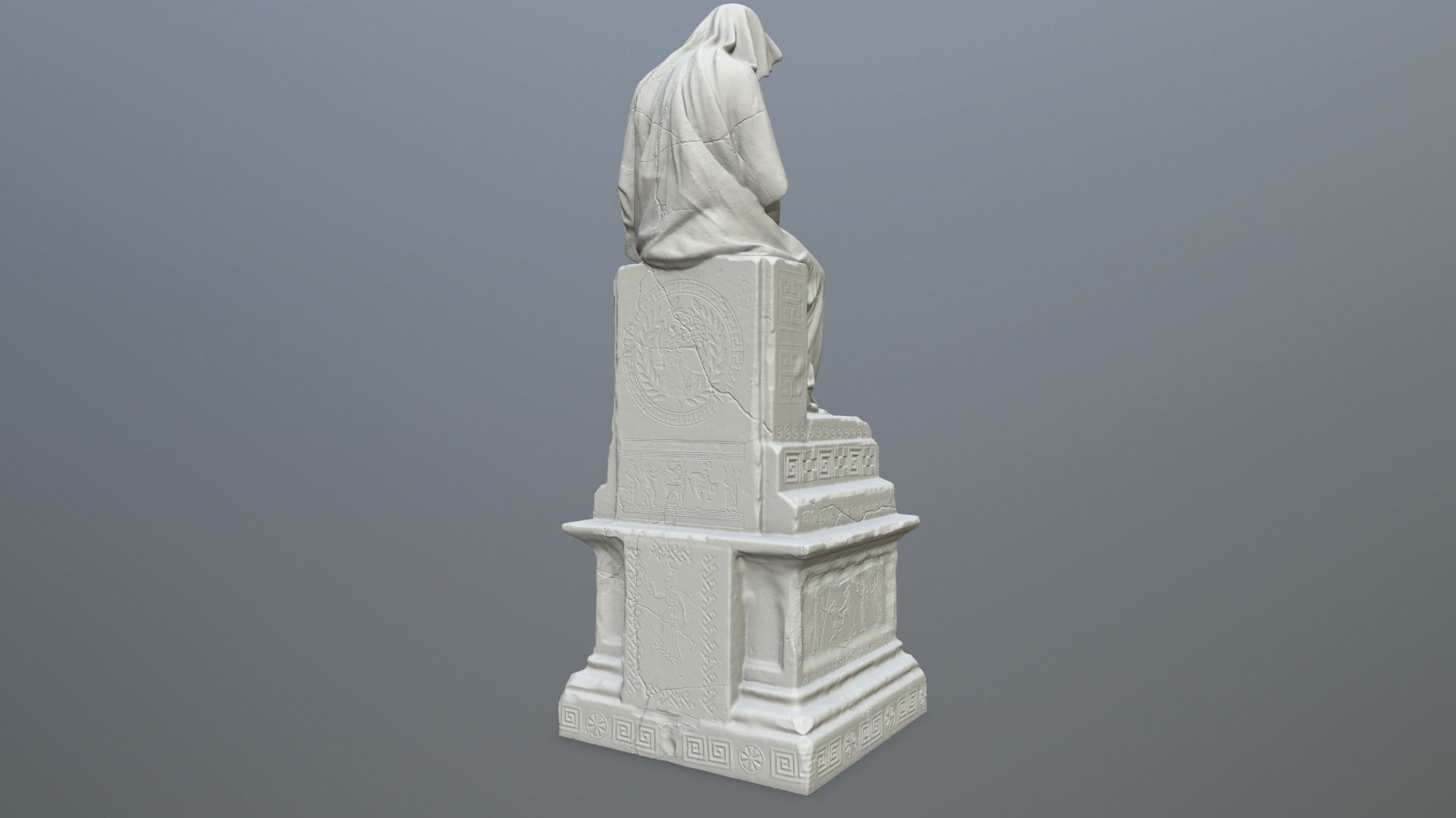 statue st michael archangel 3D print model_3