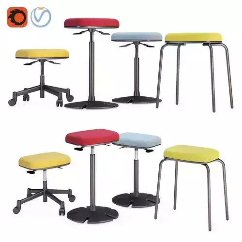 Steelcase - B-Free Sit Stand 3D model
