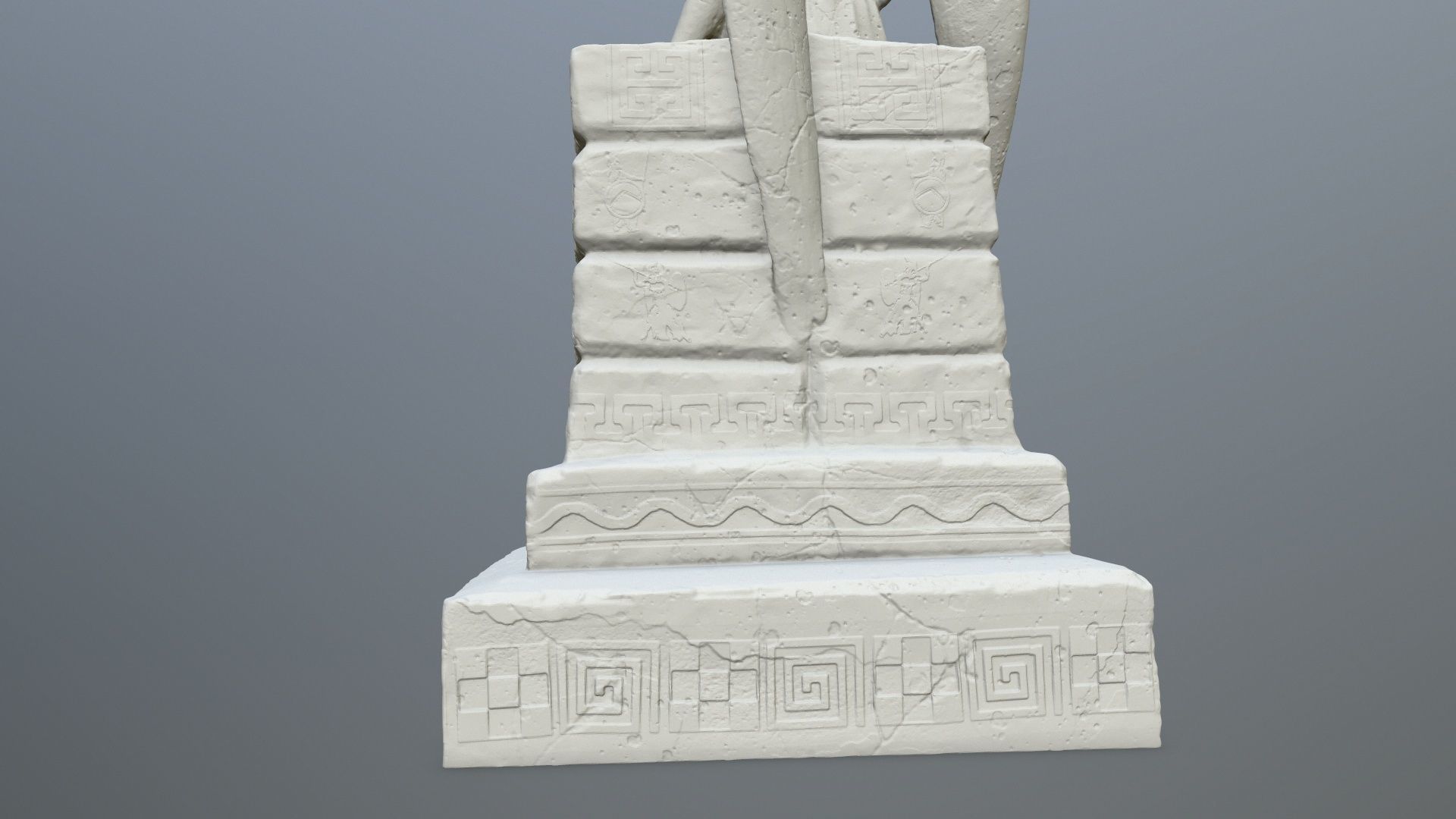 Statue 2 of angel holding sword 3D print model_11