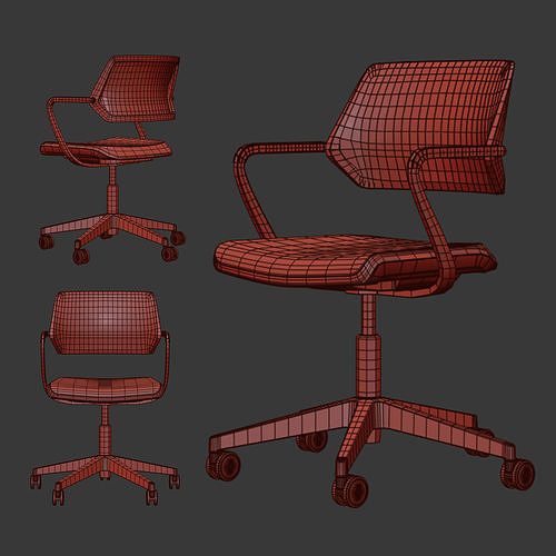 Steelcase - Office Chair Qivi 3D model 6
