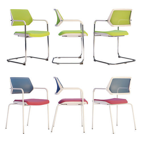 Steelcase - Office Chair Qivi 3D model 4