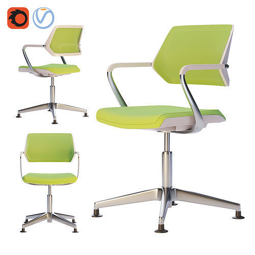 Steelcase - Office Chair Qivi 3D model 2