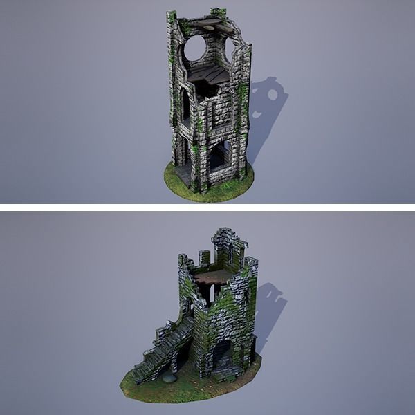 Medieval Fantasy Buildings Pack 02 Low-poly 3D model_16