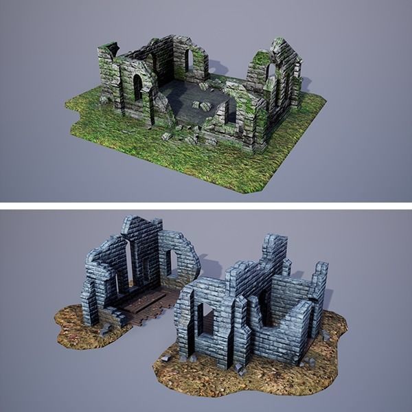 Medieval Fantasy Buildings Pack 02 Low-poly 3D model_17