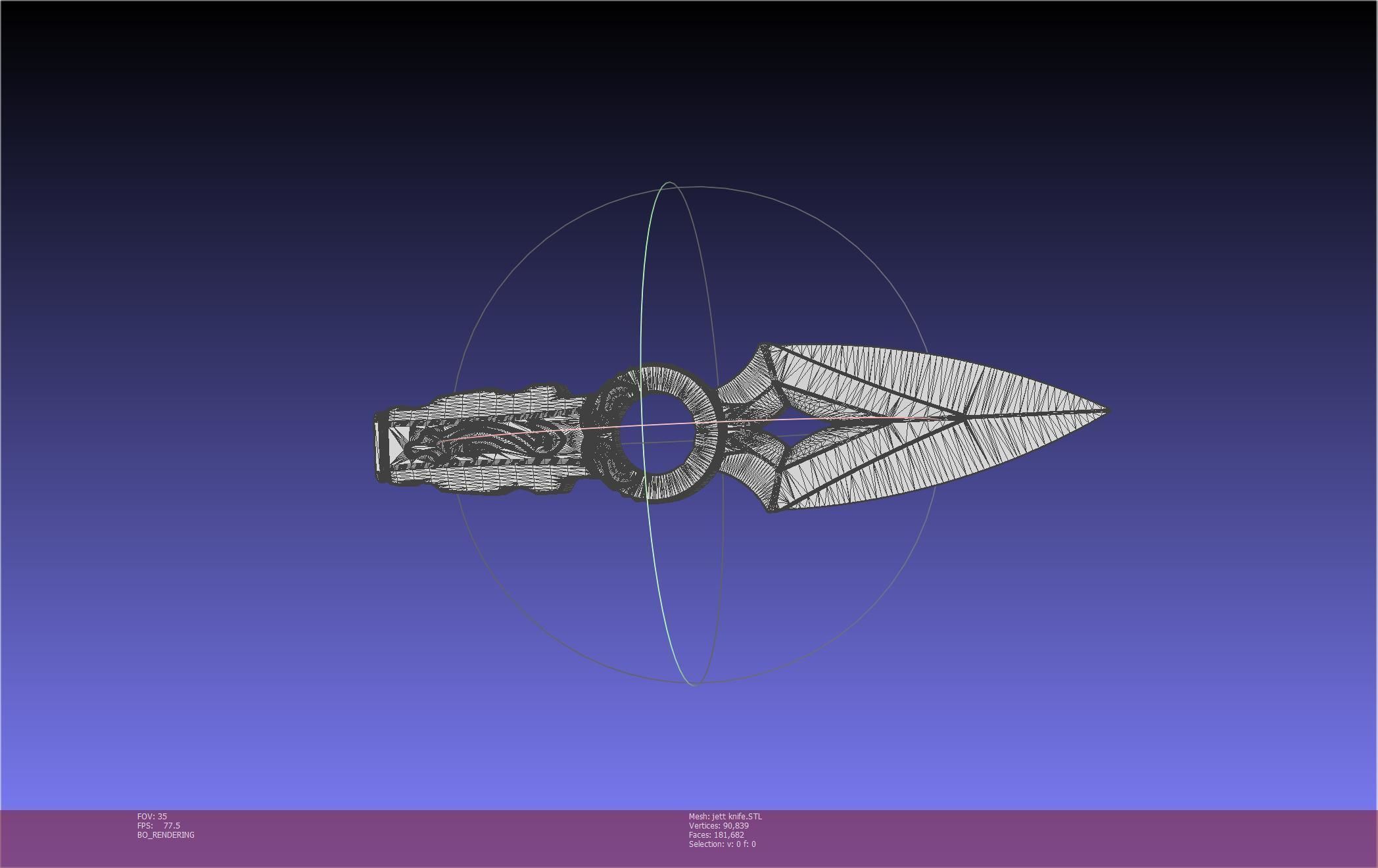Valorant Jett Knife Printable Model 3D model 3D printable | CGTrader