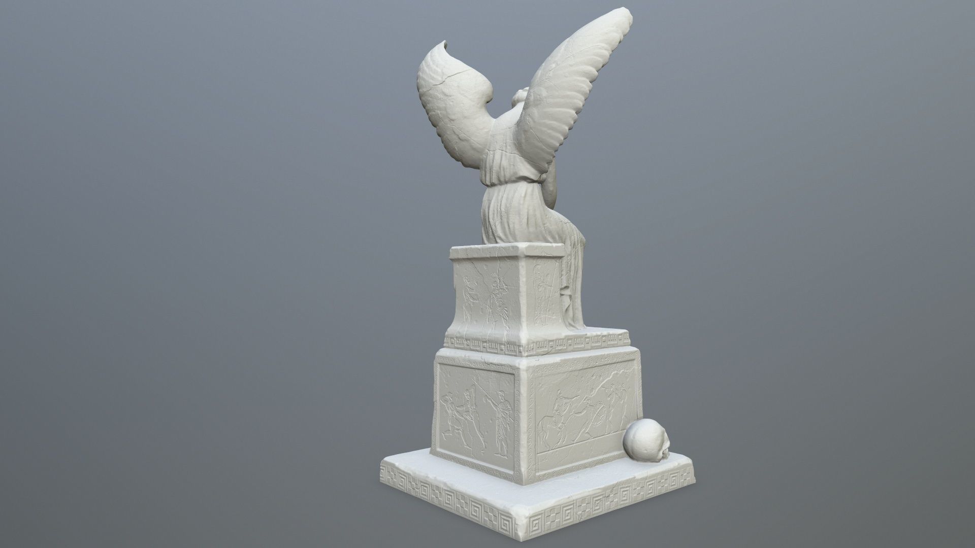 Statue 3 of angel 3D print model_5