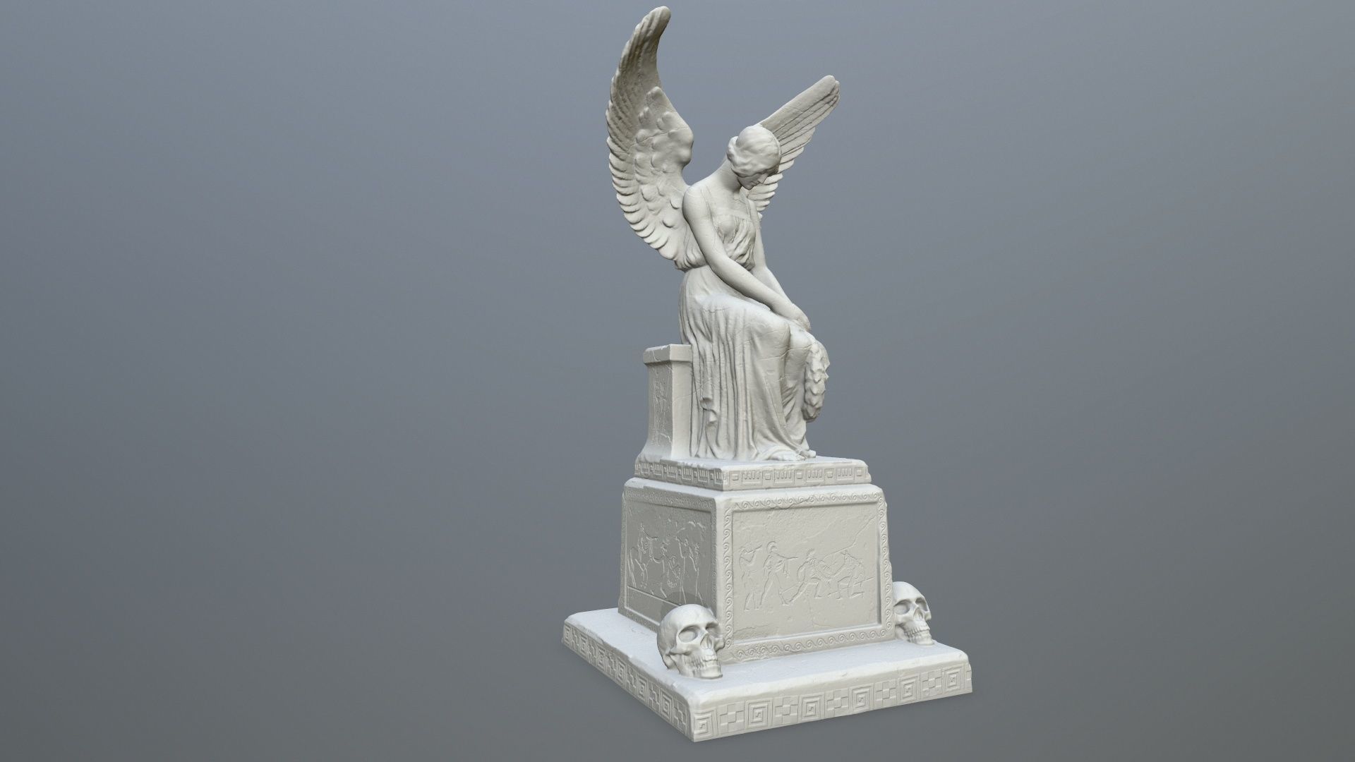 Statue 3 of angel 3D print model_7