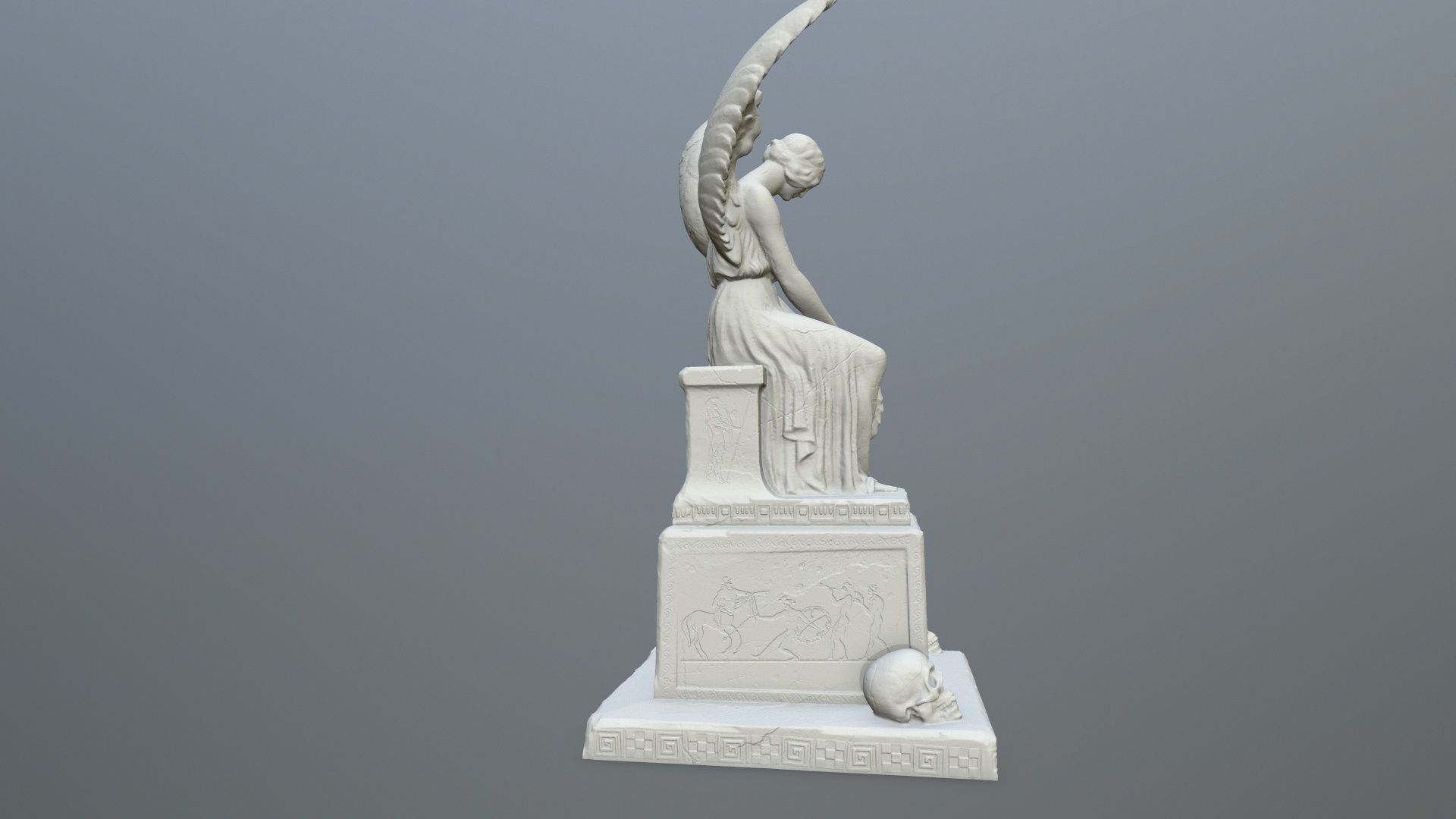 Statue 3 of angel 3D print model_6