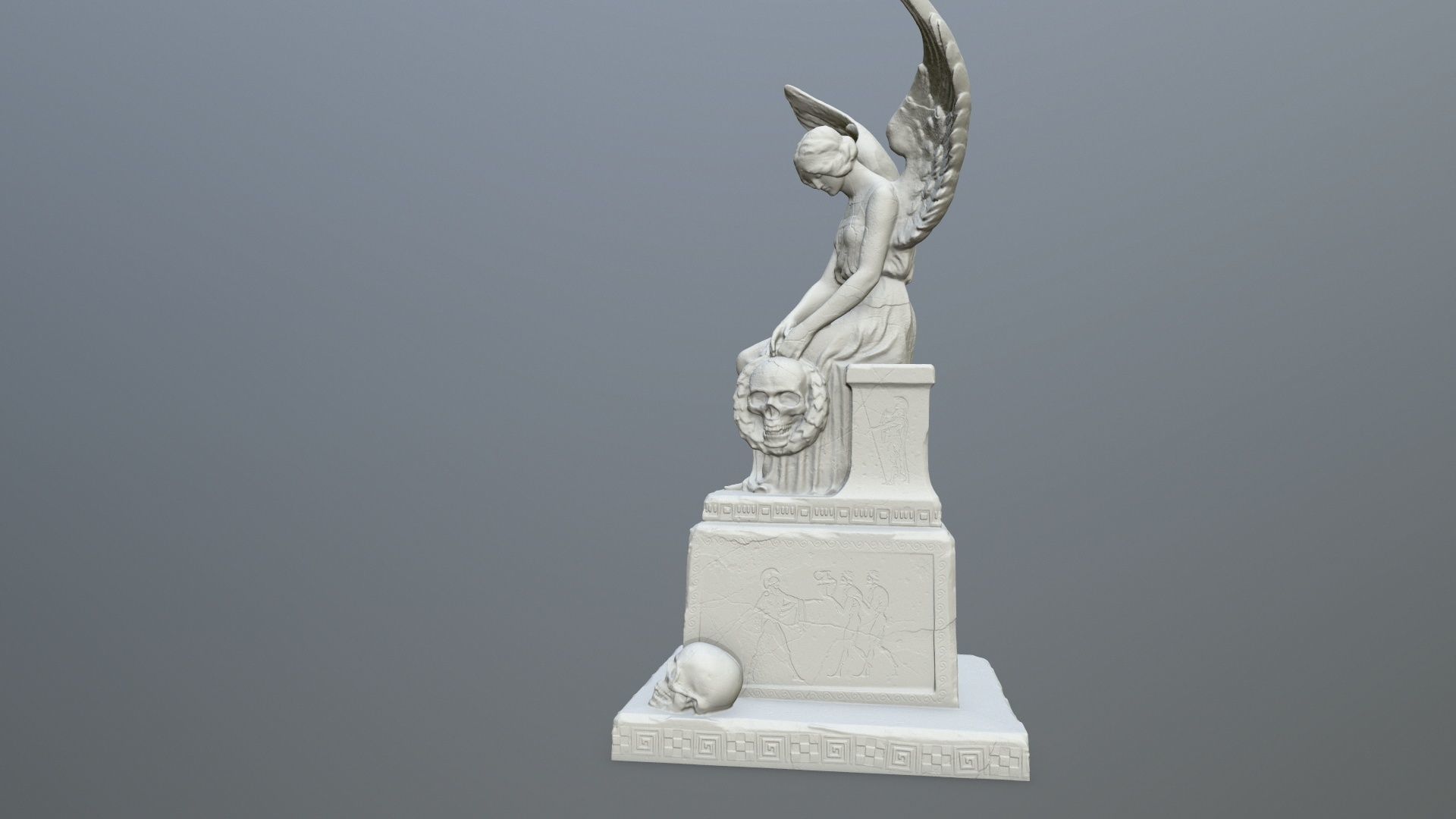 Statue 3 of angel 3D print model_2