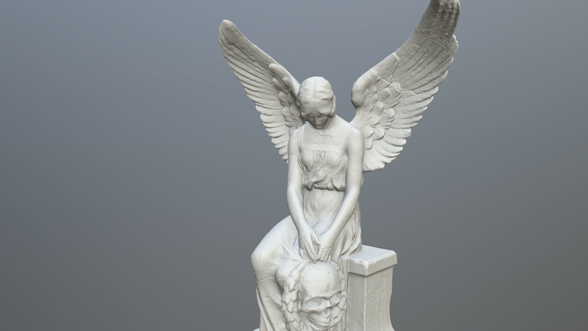 Statue 3 of angel 3D print model_13