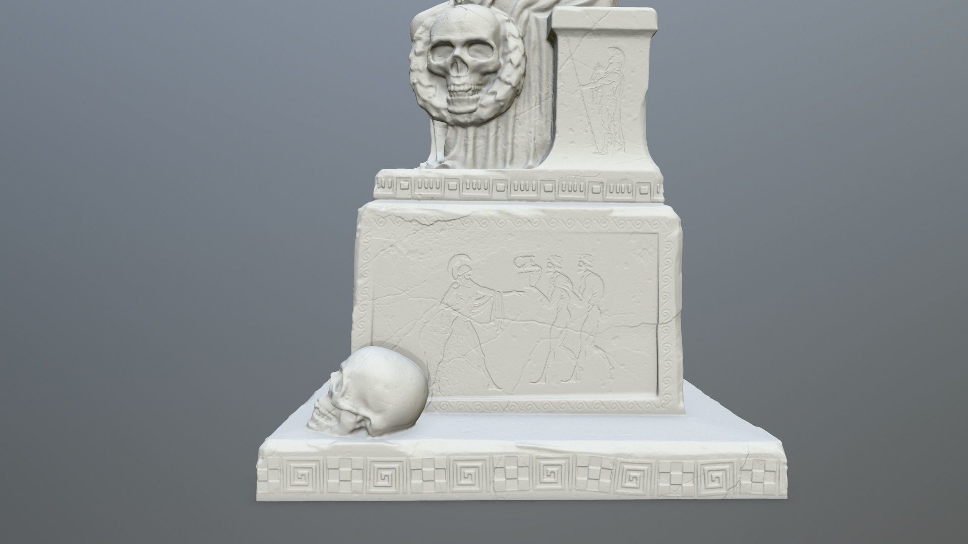 Statue 3 of angel 3D print model_11