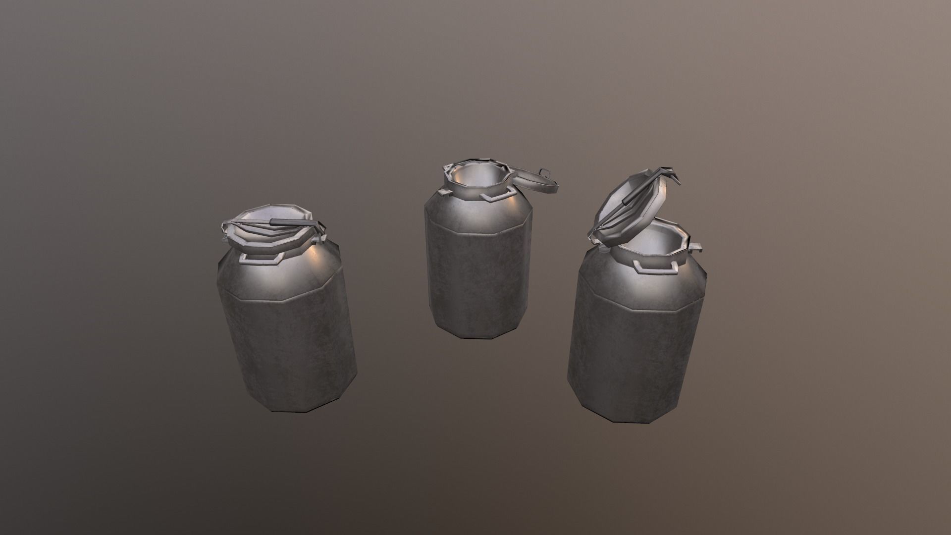 Barrel Pack Low-poly 3D model_15