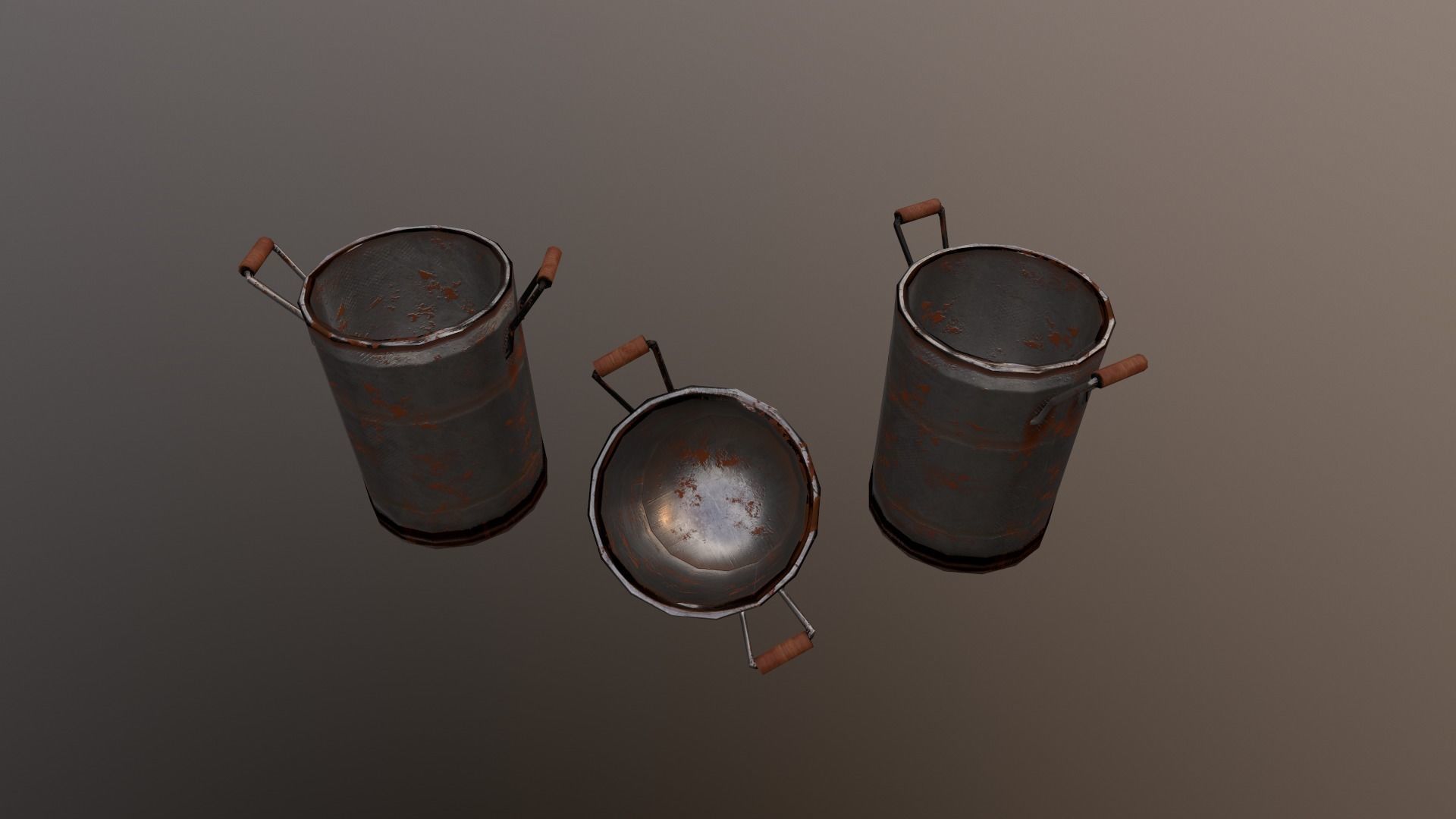 Barrel Pack Low-poly 3D model_14