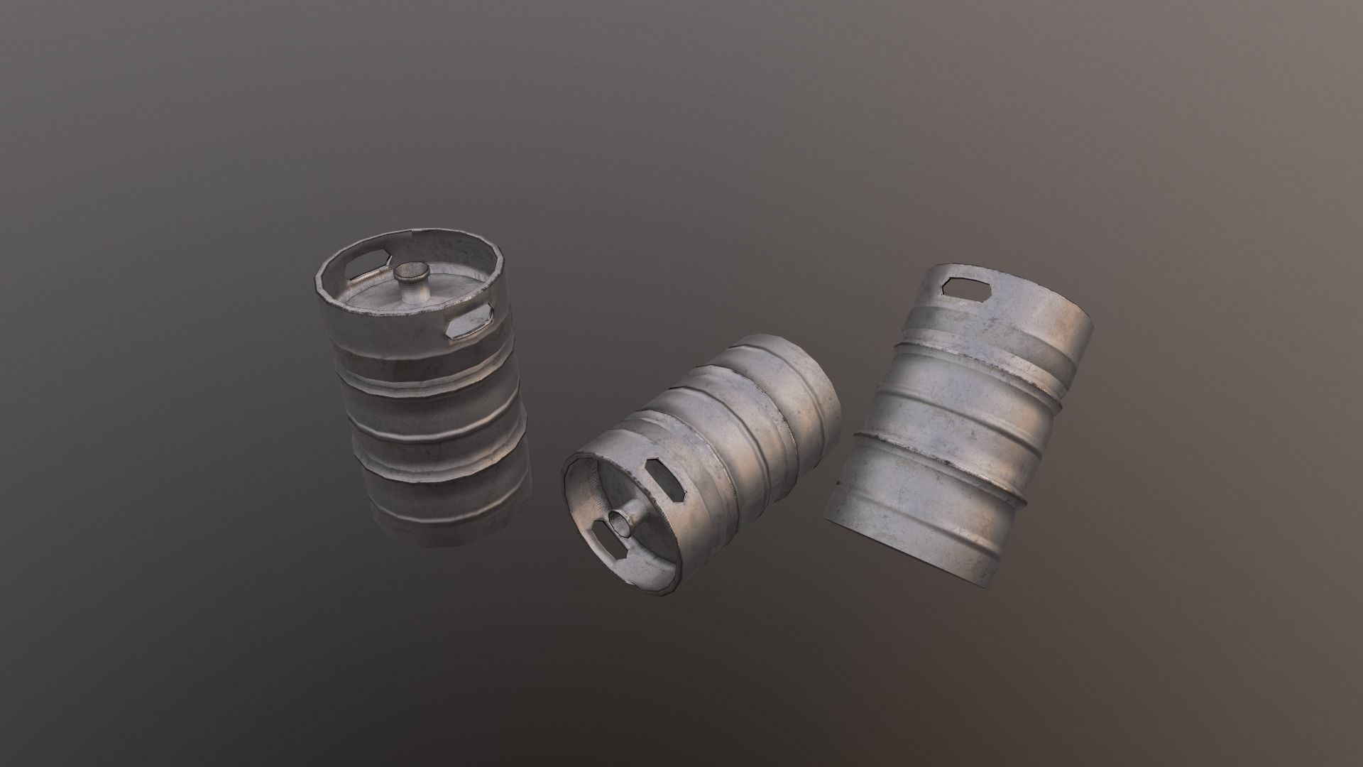 Barrel Pack Low-poly 3D model_13