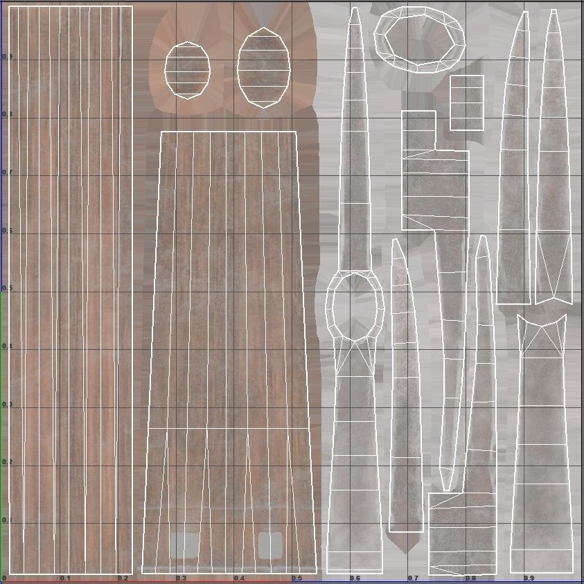 WW2 German Army Tools Low-poly 3D model_10