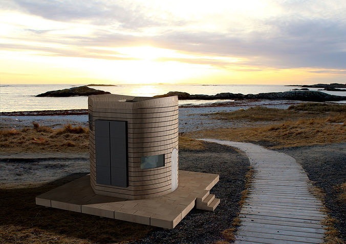 Design study of a marine refuge 3D model